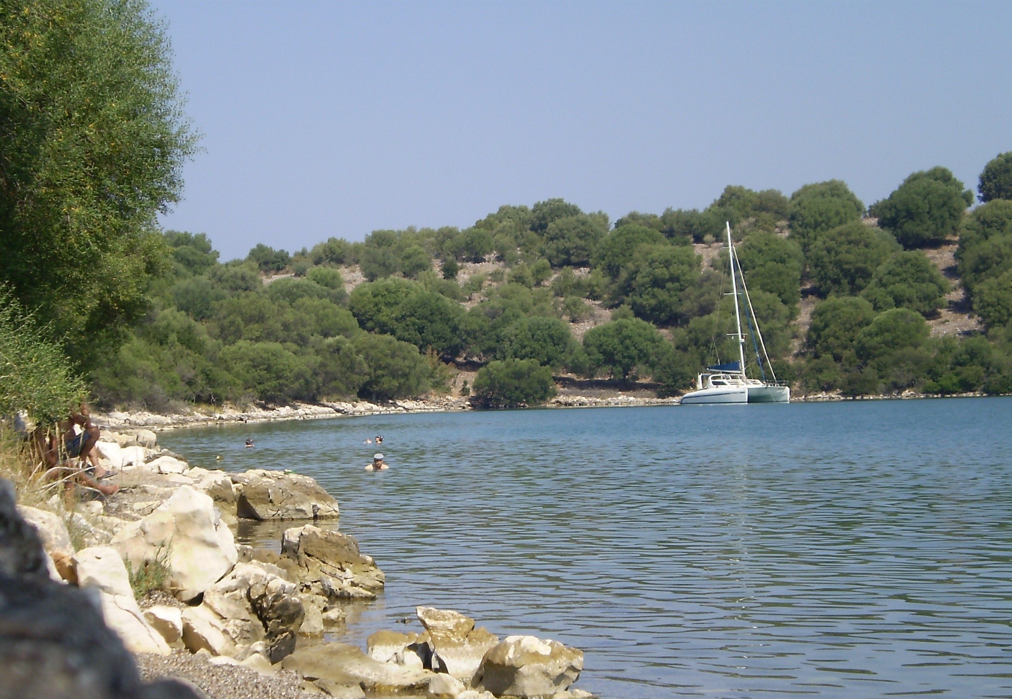 Catamaran on the Ambracian Gulf
